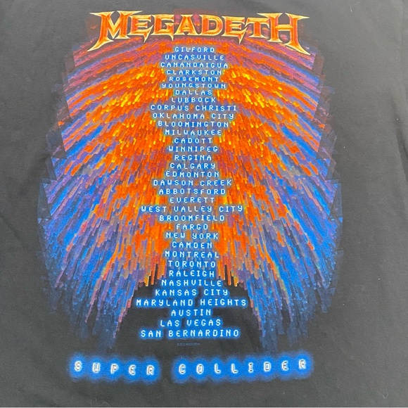 Megadeth ‘Super Collider’ 2013 tshirt, size XL - BLACK - Picture 5 of 5